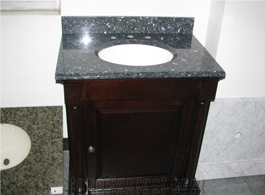 Black Granite Vanity Tops, China Balck Granite Bathroom Countertops, Polished Balck Stone Bath Top, Bathroom Vanity Tops, Good Quality Vanity Top, Custom Vanity Tops