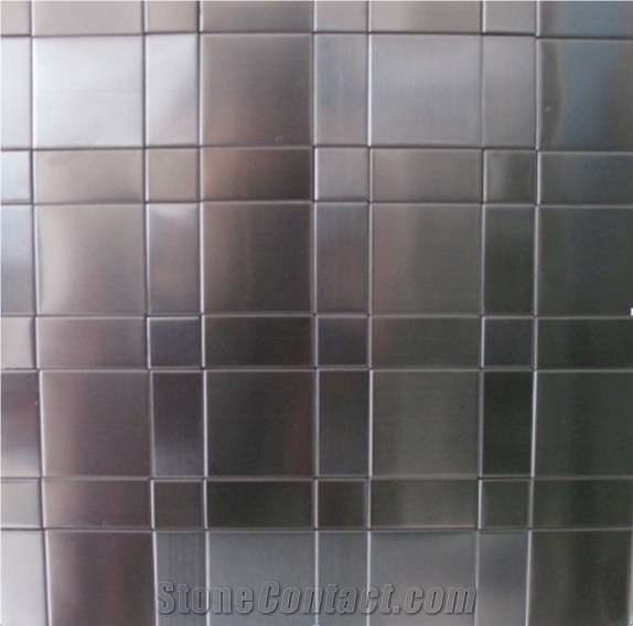 China Factory New Silver Polished Mental Mosaic Stianless Steel Mosaic for Inner Decoration，Wholesaler-Xiamen Songjia