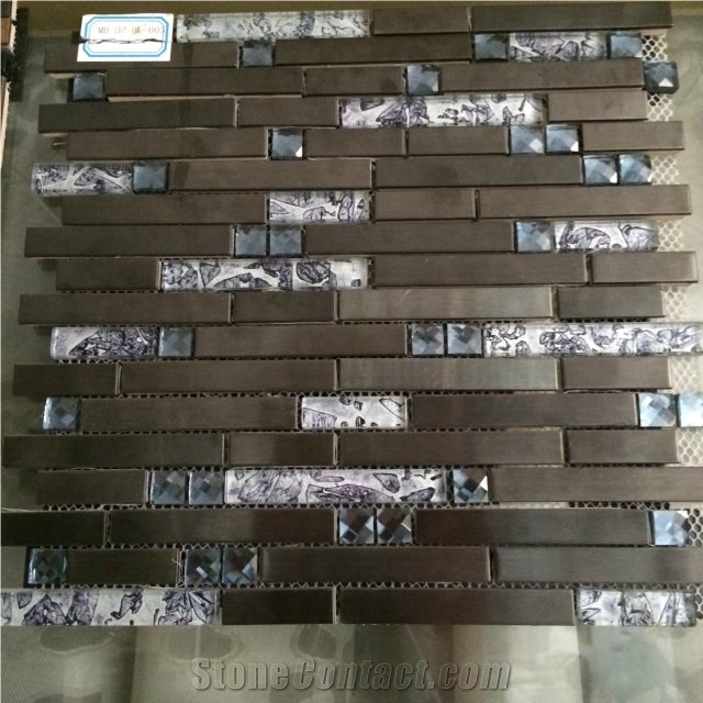 China Factory Price Metal Mosaic Tile for Floor Paving and Wall Cladding,Stainless Steel Mosaic Design,Wholesaler-Xiamen Songjia