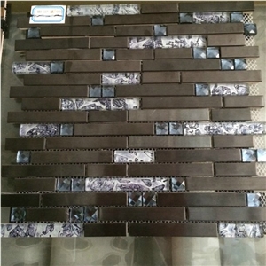 China Factory Price Metal Mosaic Tile for Floor Paving and Wall Cladding,Stainless Steel Mosaic Design,Wholesaler-Xiamen Songjia
