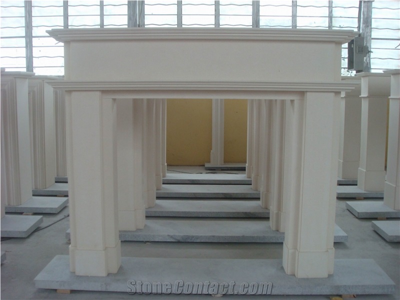 China Factory White Marble Fireplace,Hand Carved Fireplace,Interior Fireplace Decoration,Wholesaler-Xiamen Songjia