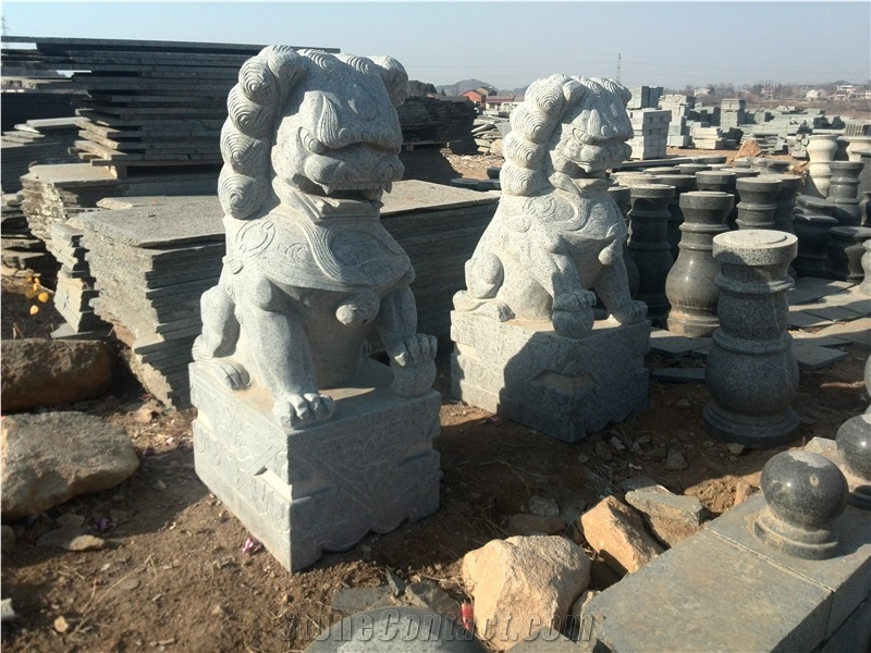 China Granite Factory Handcraft Lion Statue,Animal Sculptures for Garden Decoration,Wholesaler-Xiamen Songjia