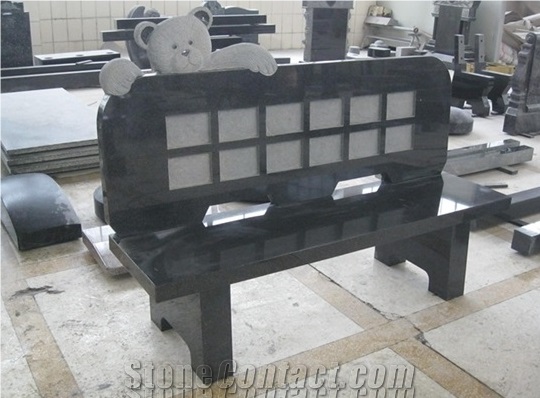 China Grey Granite Bench&Chair&Table,,Garden Bench&Chair&Table,Exterior Garden Table&Bench,Stone Table Sets,Outdoor Table&Bench,Exterior Furniture,Outdorr Chiars,Park Benches,Black&Grey Stone Chairs