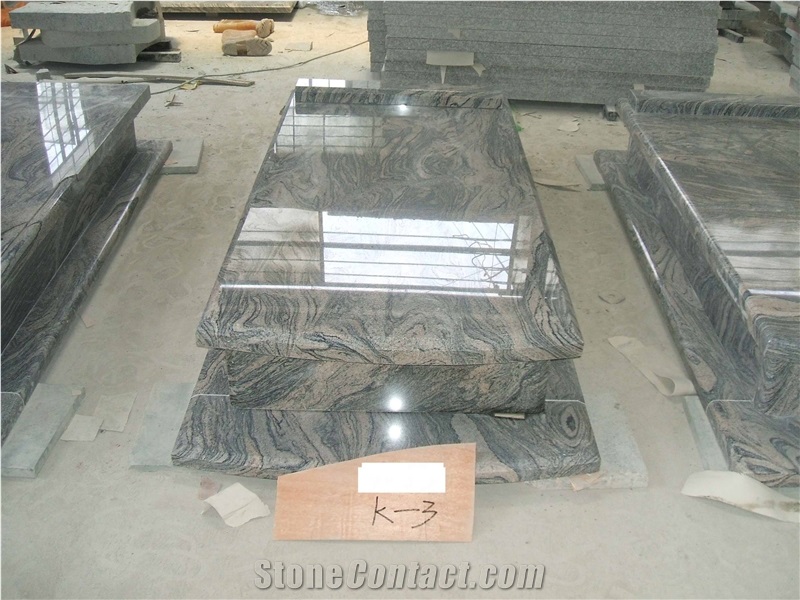 China Polished Granite Monument,China Juparana Grey Granite Monument Tombstone,Wholesaler-Xiamen Songjia