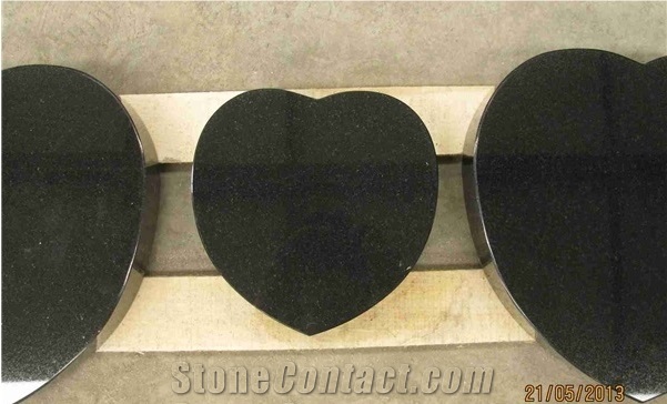China Shanxi Black Polished Granite Graveyard Products