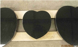 China Shanxi Black Polished Granite Graveyard Products