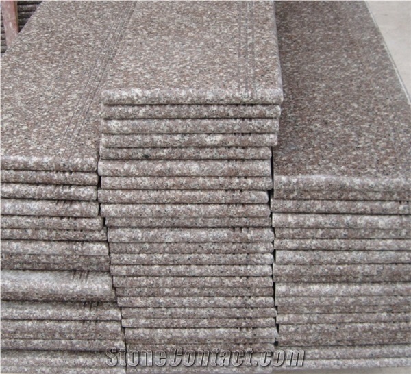 G664 Granite Red Stone Stairs&Steps,China Red Granite Stairs&Steps,Stair Deck&Riser,China Granite Stair Case,