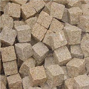 G682 Granite Cubestone,Cheap Rustic Granite Cobblestone, Garden Cube Stone,Yellow Paving Stone,Granite Floor Pavers,Walkway Pavers,Cobble Stone,Exterior Cube Stone,Floor Covering,