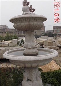 Marble Fountains,Garden Fountains,Exterior Stone Fountains,China Beige Stone Fountains,Water Features,Good Quality Fountains
