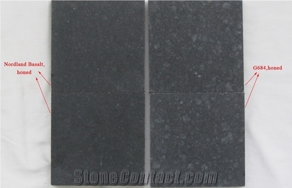 New G684 Chinese Black Basalt Nordland Basalt Honed Flooring Tiles & Slabs, China Black Basalt,Basalt Wall Tiles & Floor Tiles,Basalt Pattern,Lava Stone Wall Tiles