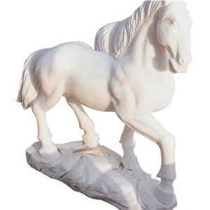 White Horse Sculptures,White Marble Stone Horse Sculptures,Stone Animal Sculptures,Garden Stone Sculptures