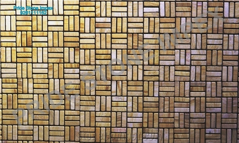 Mosaic Tile, Beige Limestone Mosaic, Wall Mosaic, Mosaic Pattern