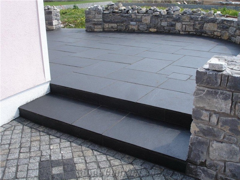 Black Limestone/Negro Limestone Honed Flooring Tiles