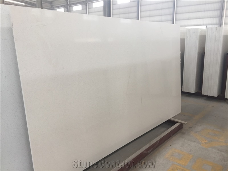 Bst Solid Color Quartz Stone Slab for Pre-Fabricated Tops with Polishing Quartz Surface with Scratch Resistant and Stain Resistant