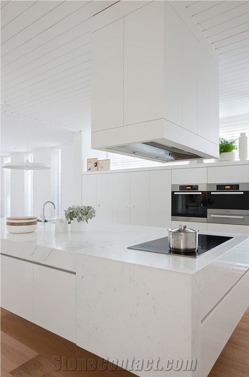 Engineered White Corian Stone Standard Sizes 126 *63 and 118 *55 with Kitchen Countertop Guaranteed Quality,Qualified for European Standards,More Durable Than Granite