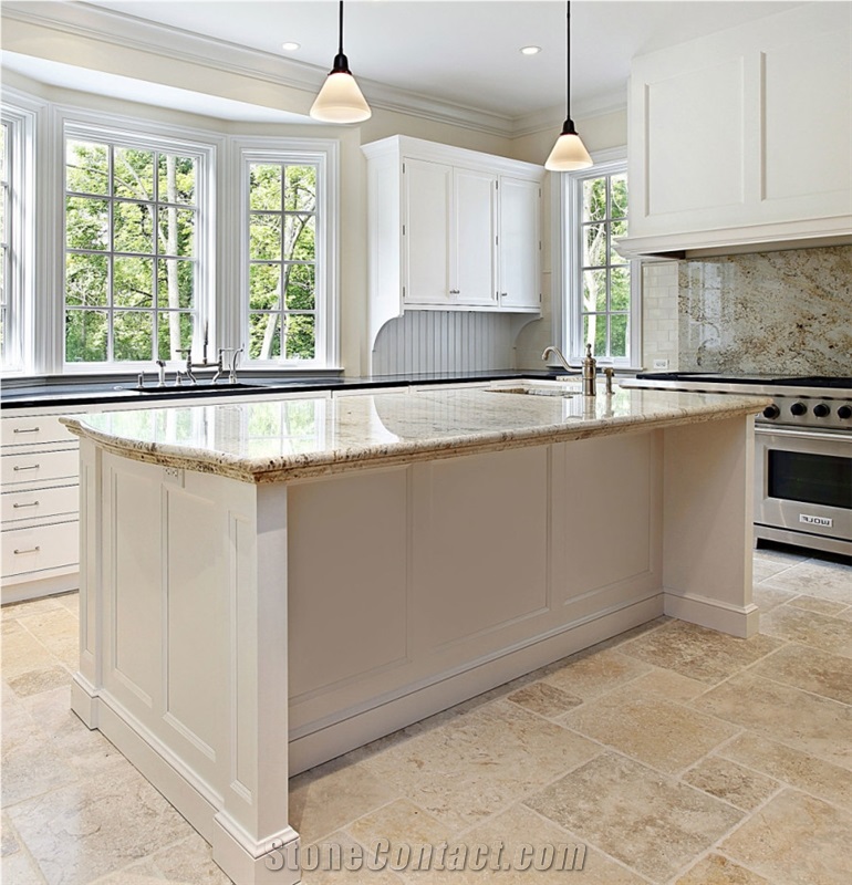 Marble Imitation Aritificial Corian Stone Surfaces with Various Edge Profile Kitchen Countertop