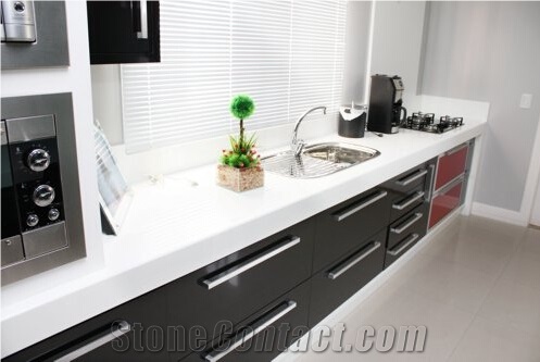 Factory Price 61*22 China White Manmande Stone Crystallized Glass Vanity Tops Tropical Brown Vanity Tops for Bathroom