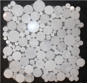 Cararra White Mosaic/Italy White Marble Mosaic/Hexagon White Mosaic/Polished Mosaic for Wall Cladding