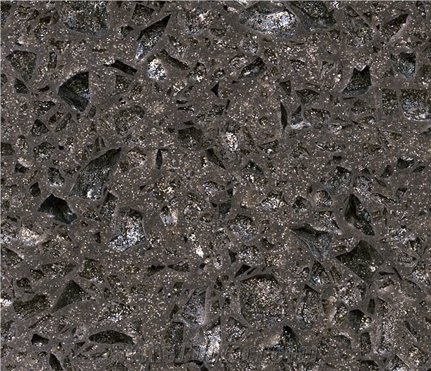 Crystal Shining Dark Grey Quartz Stone,Quartz Slab
