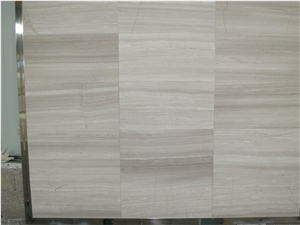 Wooden White Marble,Perlino Bianco,Serpeggiante White Wood Grain Tiles/Cut-To-Size,Top Polished Chenille White Marble from China