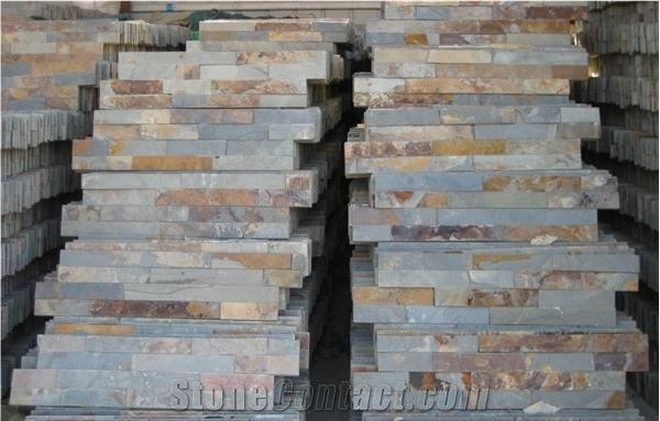 Chinese Multicolor Slate Cultured Stone/Slate Wall Cladding
