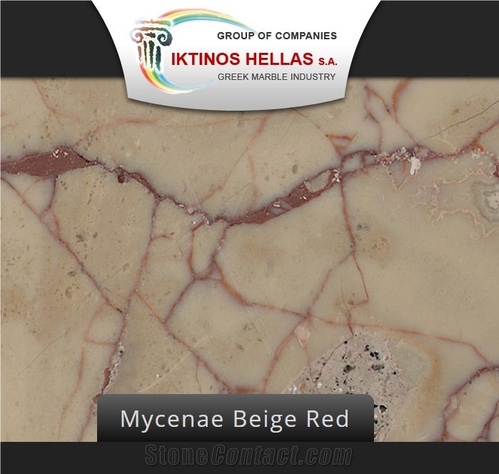 Mycenae Beige Red, Mykines Beige Marble