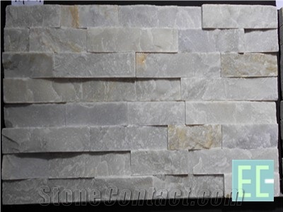 Culture Stone Wall Cladding Panels, Grey Quartzite Wall Cladding