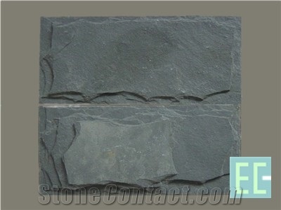 Mushroomed Wall Stone, Hebei Black Slate Mushroom Stone