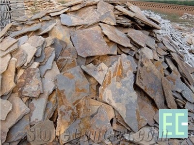 Paving Stone, Hebei Rust Slate Flagstone