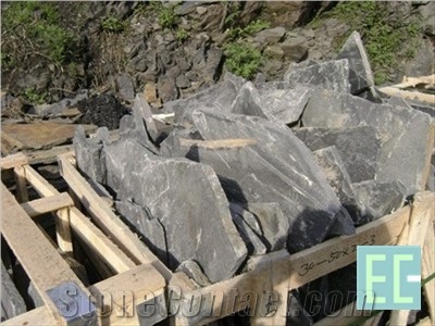 Random Stone, Black Slate Flagstone