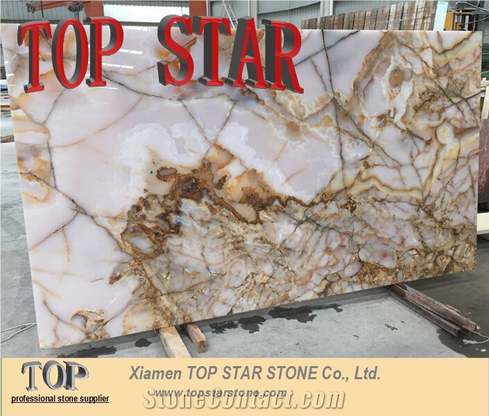 2016 New Cheapest Iran Pink Onyx Slabs & Tiles