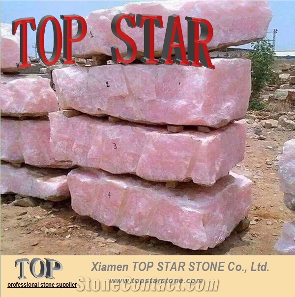Luxurious Crystal Pink Onyx Slab & Tile
