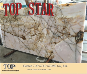 Luxurious Onyx Stone Light Pink Onyx Slabs & Tiles for Project