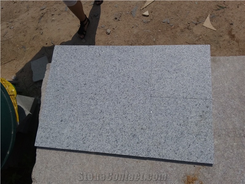 G303 Granite Flamed Flooring Slabs & Tiles, China Grey Granite