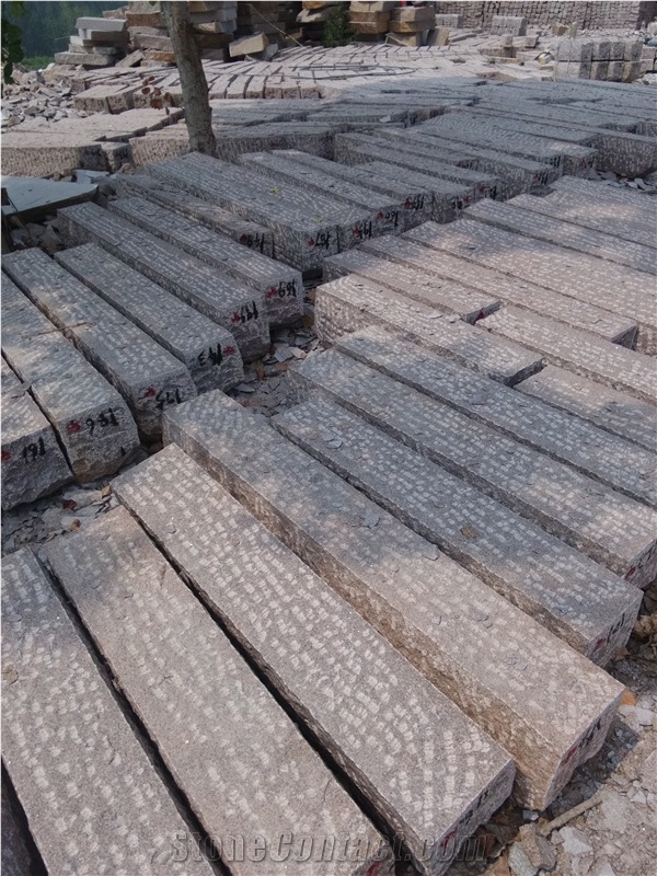 G354 Red Granite Kerbstone for Finland Market,Curbstone,Curbs,Road Side