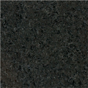 R Black Granite Tiles, Slab