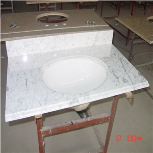 Bianco Carrara Marble Custom Vanity Tops,Italy Marble Bathroom Tops, White Marble Vanity,Carrara White Stone Vanity,Bianco Carrara Marble Bathroom Decoration, Engineered Stone Bathroom