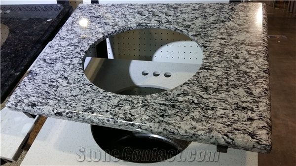 China White Oyster Granite Bath Countertops China Grey Vanity