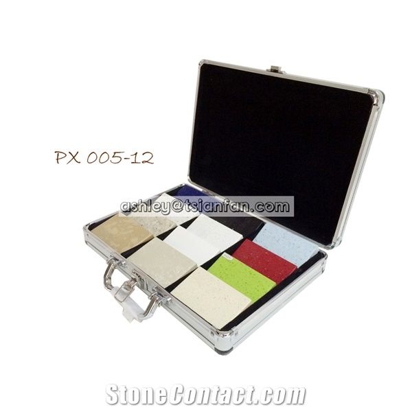 Carry-On Useful Merchandising Display Suitcase for Marble-Granite-Quartz-Tiles Stone Samples Px005-12