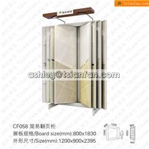 Custom Ceramic Tiles Swinging Style Display Racks Stands Cf058