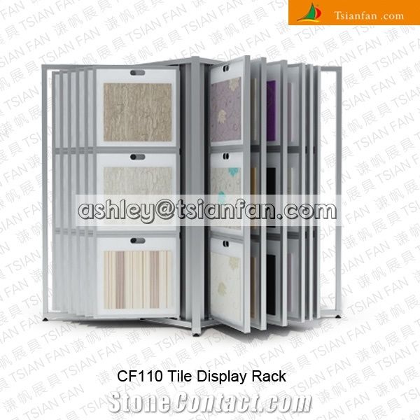 Custom New Design Triplex Capacity Display Racks Stand for Ceramic Tiles-Marble-Granite Cf110