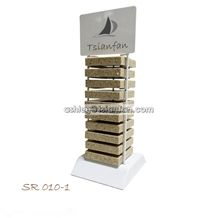Desktop Portable Stone Samples Tower Display Rack Stand