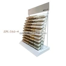 Mini Tower Type Custom Display Rack for Quartz-Marble-Granite-Stone Samples Sr036-4