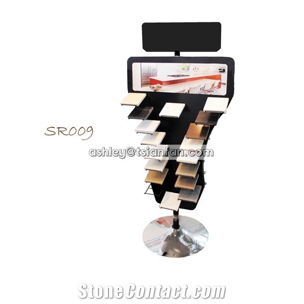 Special Ladder Design for Quartz-Marble-Granite Samples Custom Tower Display Rack Stand Sr009