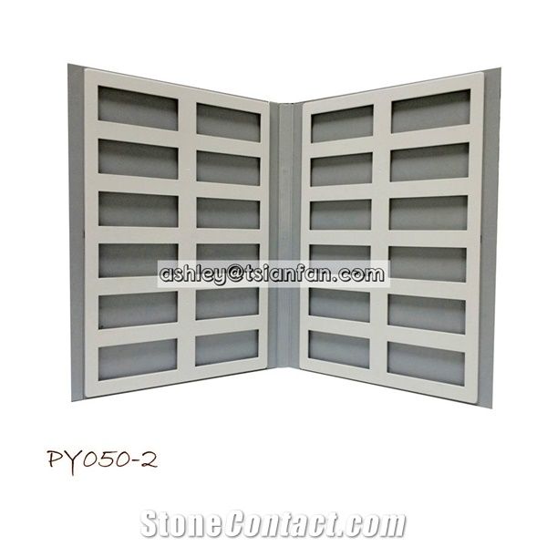 Strong Plastic Detachable Display Sample Folder/Book for Stone Promotion Showing Py050-2