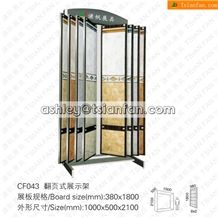 Thin Panel Middle Open Display Rack Stand for Engineer Stone-Tiles-Granite-Marble Cf043