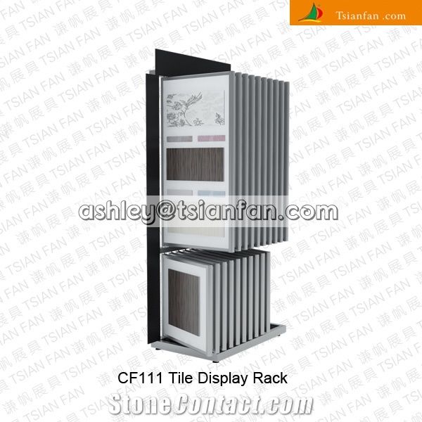 Up-Down Double Columns Custom Ceramic Tiles-Marble-Granite Display Racks Cf111