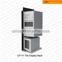 Up-Down Double Columns Custom Ceramic Tiles-Marble-Granite Display Racks Cf111