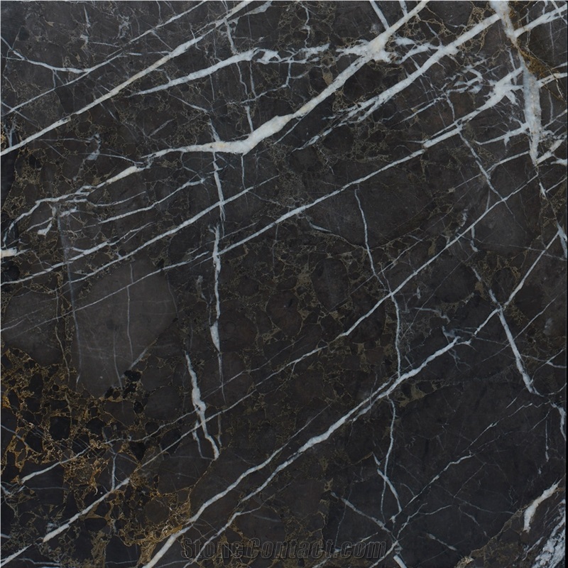 Medi Black Polished Marble Floor Tiles, Wall Tiles
