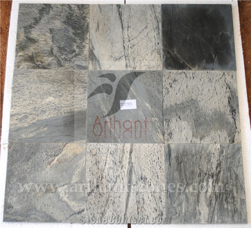 Silver Shine Slate Tiles Slabs Grey Slate Floor Tiles Wall Tiles From
